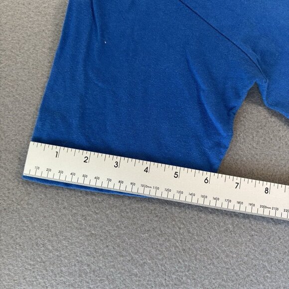 Vintage 90s Quiksilver Youth T-shirt XL Blue Y2K Streetwear Skater Skateboard - Picture 9 of 12